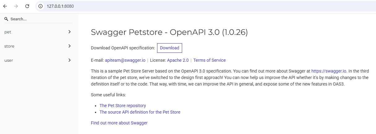 Previewing API documentation